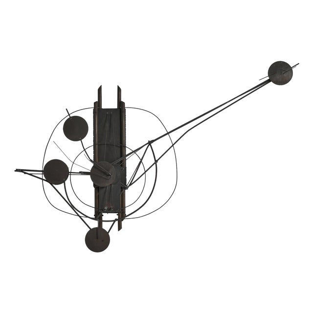 Kinetic Wall Sculpture by Christoph Bollinger, 1974 For Sale