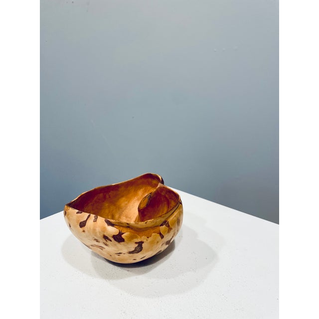 Swedish Bowl in Burl Wood, 1940s For Sale - Image 6 of 6