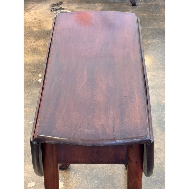 English Early 19th Century George III Mahogany Drop-Leaf Table For Sale - Image 3 of 12