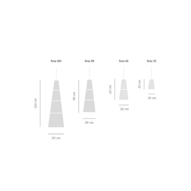 Seia 140 Pendant Lamp by Maurizio Bernabei for Bottega Intreccio For Sale - Image 4 of 5