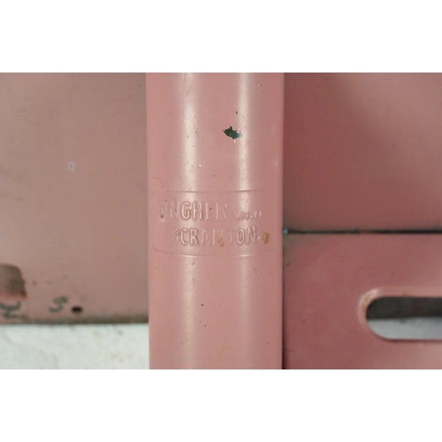 Vintage Industrial Steel Gingher Commercial Coat Rack For Sale - Image 9 of 12