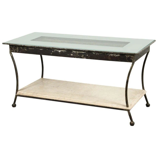 Asian Architectural Temple Stone Panel From India Made Into a Coffee Table For Sale - Image 10 of 10