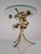 Mid-Century Modern Gilt Metal Floral Rose Side Table, 1970s For Sale - Image 13 of 18