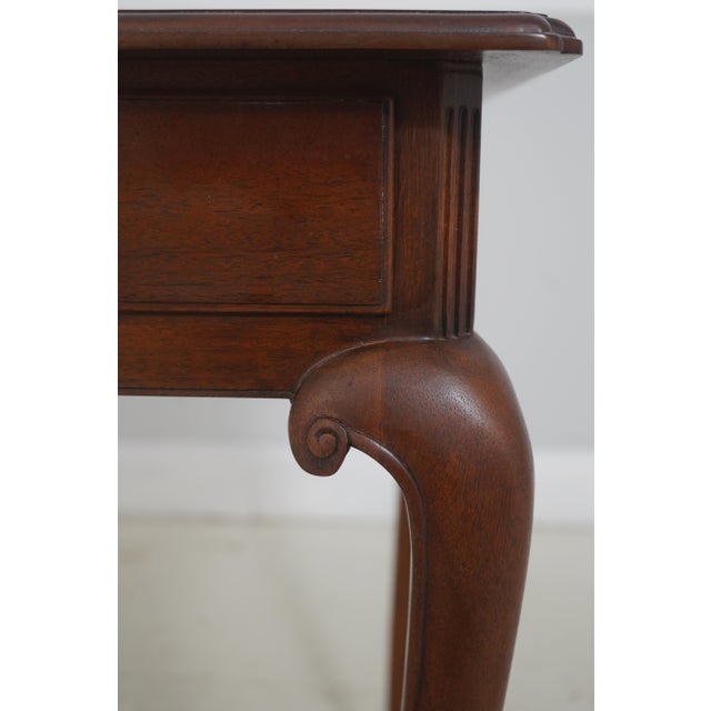 Wood Ball & Claw Feet Custom Mahogany Lamp Table For Sale - Image 7 of 16