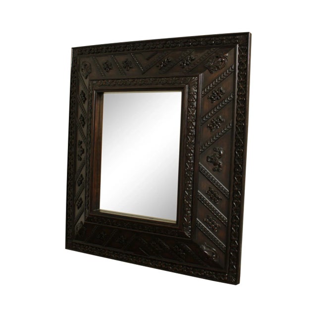 Henredon Ralph Lauren Large Carved Wood Frame Mirror For Sale - Image 13 of 13