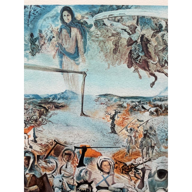 1980s Salvador Dali "The Battle of Tetuan" Signed Numbered Lithograph With Coa Receipt For Sale - Image 5 of 9