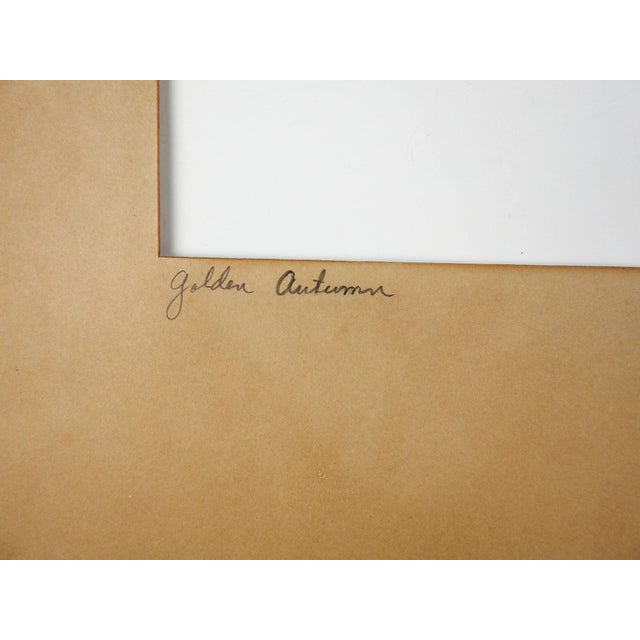 Vintage Mid-Century Gaitha Browning Autumn Landscape Painting For Sale - Image 4 of 5