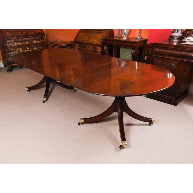 Hollywood Regency Antique George III Regency Dining Table and Dining Chairs, 18th Century, Set of 11 For Sale - Image 3 of 18