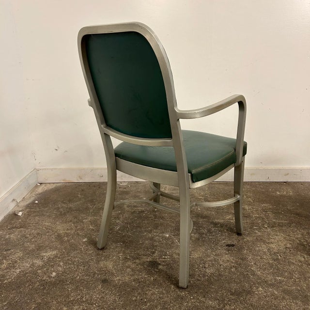 Set of 4 Rare Design GoodForm Aluminum Chairs Industrial Art Deco For Sale - Image 12 of 12