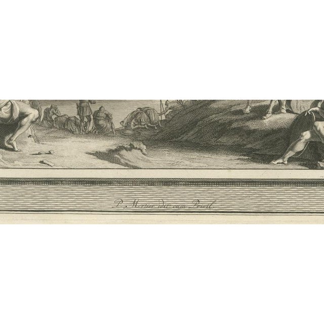 18th Century Pieter Mortier, Gideon's Fleece and Gideon Chooses His Soldiers, 1700, Engraving For Sale - Image 5 of 12