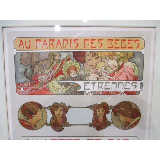 Alphonse Mucha "Au Paradis Des Bebes" Lithograph 1902 Paris For Sale In Cincinnati - Image 6 of 10