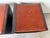 Animal Skin Vintage Postmodern Steel & Saddle Leather Cube Ottomans – A Pair/ Sold For Sale - Image 7 of 12
