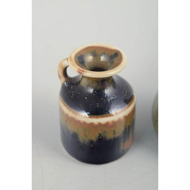 Mid-20th Century Miniature Ceramic Vases by Carl-Harry Stålhane for Rörstrand, Set of 2 For Sale - Image 3 of 5