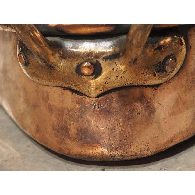 Copper Heavy Antique French Copper Turbotiere Poacher, Maison Gaillard Paris, C. 1850 For Sale - Image 8 of 13