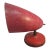 Vintage Mid-Century Red Fiberglass Wall / Desk Lamp Made in the U.S.A. For Sale