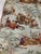 Celadon 3 Pair Custom Designer Fabric Multi-Color Toile Drapery Panels / Curtains / Drapes For Sale - Image 8 of 11