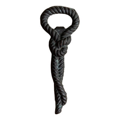 Vintage Rope and Knot Bottle Opener in Brass, Italy, 1960s For Sale