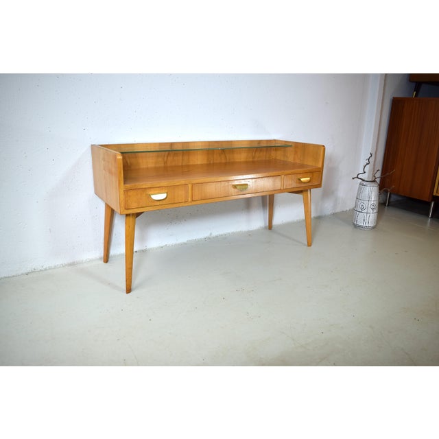 Chest of Drawers with Glass Shelf from WK Möbel, 1950s For Sale - Image 6 of 8