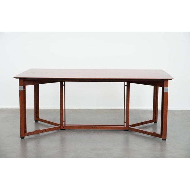 Brown Art Deco Decoforma Series Extendable Dining Table from Schuitema For Sale - Image 8 of 18