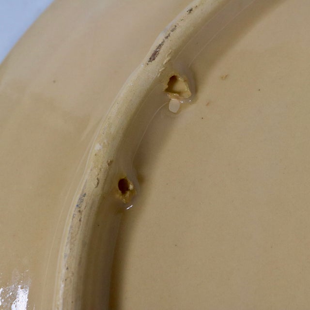 Vintage Large Spanish Majolica Deer Charger Toledo Spain For Sale - Image 10 of 11