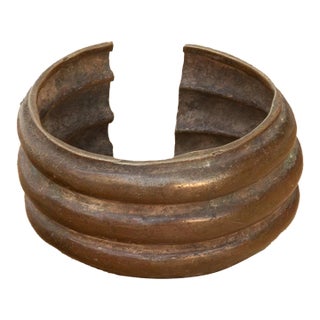 19th Century Patinated Brass Currency Bracelet For Sale