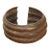 19th Century Patinated Brass Currency Bracelet For Sale