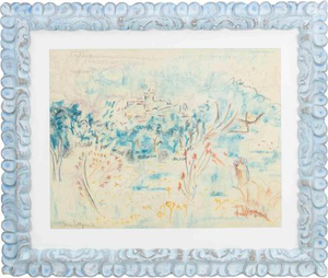 Sirio Pellegrini, Landscape, Pastel on Paper, 1971