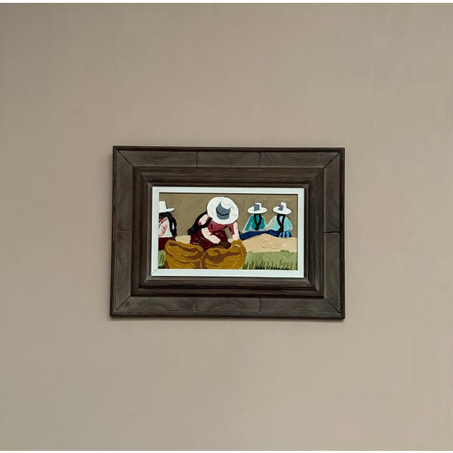 Lars Norman, Bolivia, 1960s, Oil on Panel, Framed For Sale - Image 10 of 18