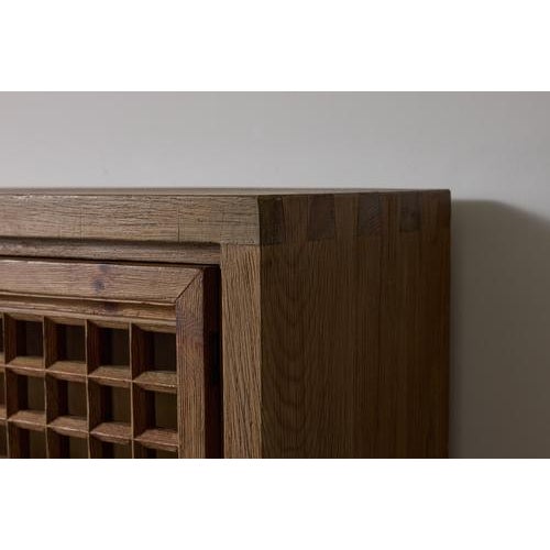 Wood Brutalist Cabinet by Biosca, Spain, 1960s For Sale - Image 7 of 12