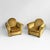 Italian mid-century modern yellow velvet armchairs by Tito Agnoli for Poltrona Frau, 1950s Fully upholstered armchairs...
