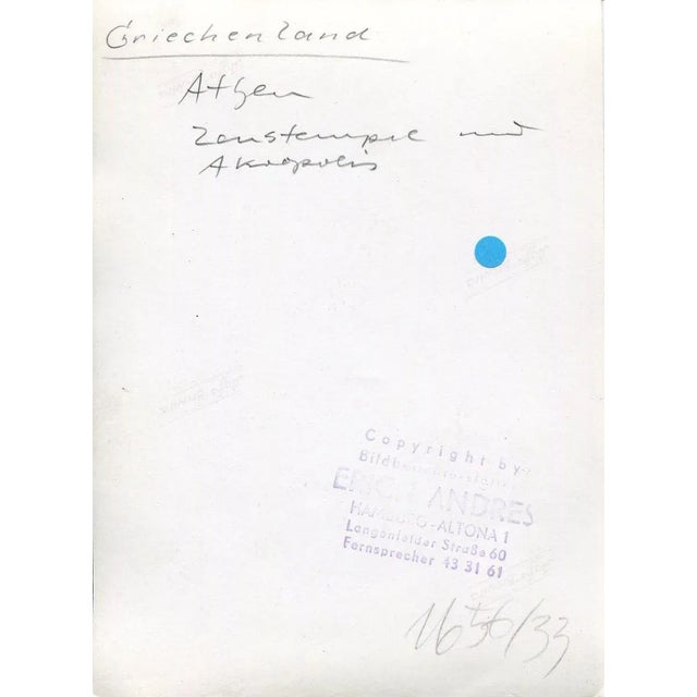 Athens Acropolis Temple of Zeus, 1955 For Sale - Image 4 of 5