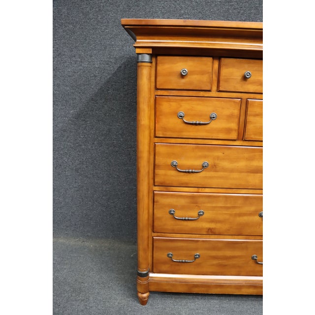 Late 20th Century Kincaid Solid Cherry Gentleman’s Chest For Sale - Image 5 of 14