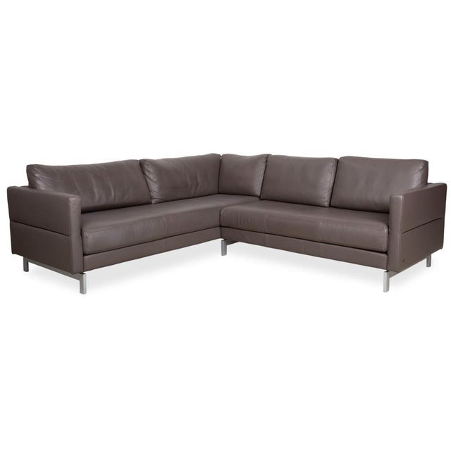 Leather and Metal Vida Corner Sofa from Rolf Benz For Sale - Image 13 of 13