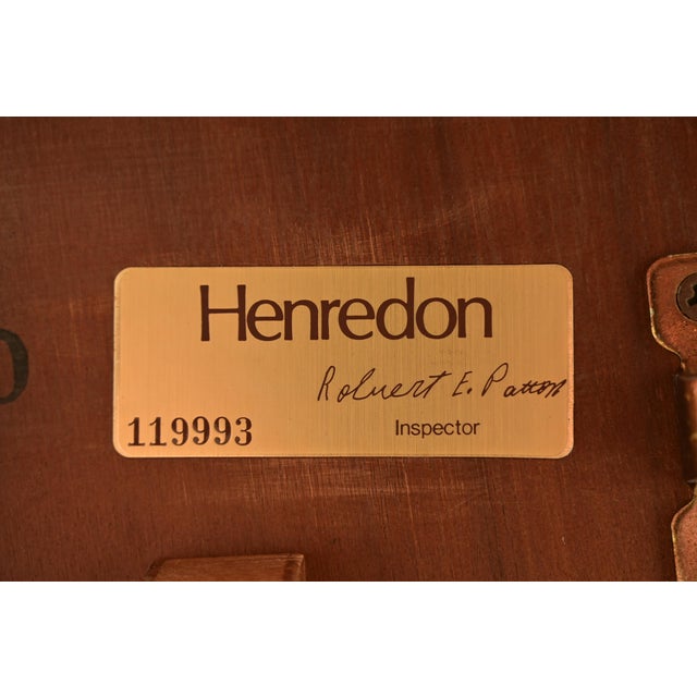 Henredon French Provincial Louis XV Carved Walnut Extension Dining Table With Parquet Top For Sale - Image 14 of 15