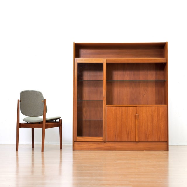 Ceramic Mid Century Danish China Cabinet Bookcase For Sale - Image 7 of 8