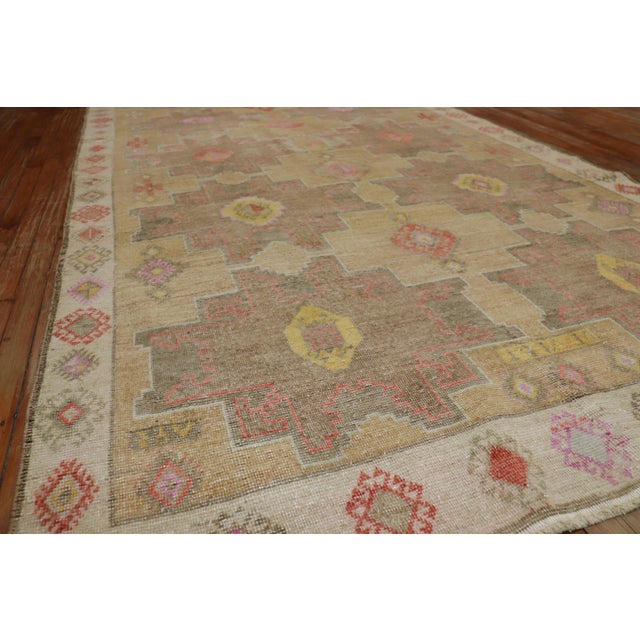 20th Century Zabihi Collection Colorful Turkish Anatolian Corridor Rug For Sale - Image 9 of 9