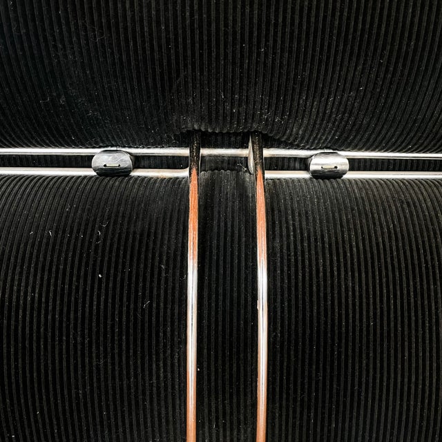 Black Corduroy 3-Seater Soriana Sofa by Afra & Tobia Scarpa for Cassina, 1972 For Sale - Image 9 of 13