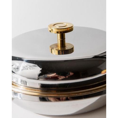 Vintage Stainless Steel Salad Bowls with Lids, 1980s, Set of 2 For Sale - Image 10 of 11