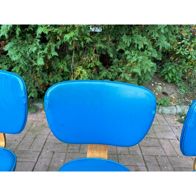 1950's American Mid-Century Thonet Style Bent Wood Side Chair - Set of 5 For Sale In New York - Image 6 of 7