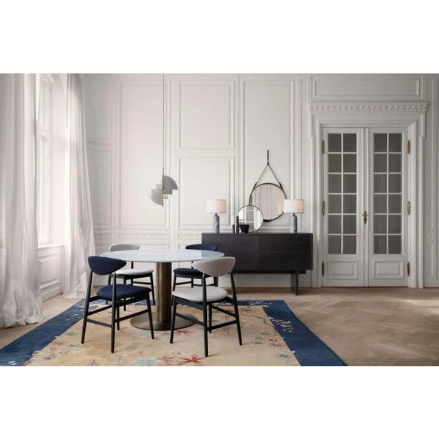 Jacques Adnet Olive Leather Small Circulaire Mirror For Sale - Image 10 of 11