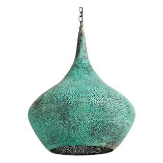 Copper Rain Drop Pendant Light X-Small For Sale