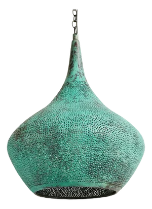 Copper Rain Drop Pendant Light X-Small