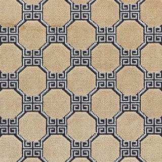 Schumacher Octavia Velvet Fabric in Gold For Sale