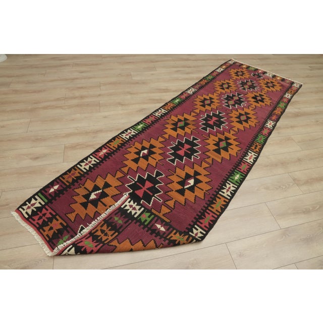 1970s Tribal Red Ethnic Kilim Rug For Sale In Sacramento - Image 6 of 13