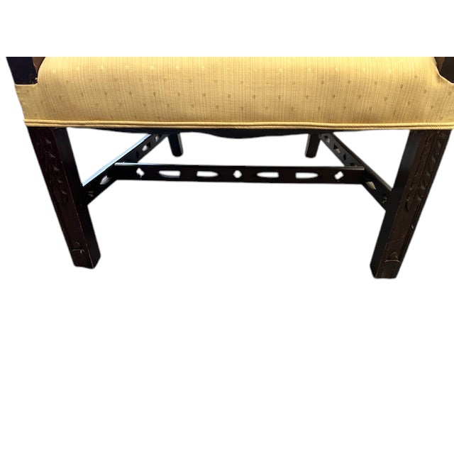 Early 1900s English Mahogany Chippendale Style Armchair For Sale - Image 12 of 12