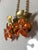 Orange 1950s England Enamel Flowers on Chain Scarf Clip / Sweater Guard For Sale - Image 8 of 9