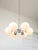 Italian Space Age Sputnik Chrome and Opaline Chandelier, 1970s For Sale - Image 18 of 18