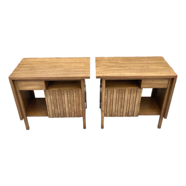 Mid-Century Modern Nightstands by John Widdicomb - A Pair For Sale