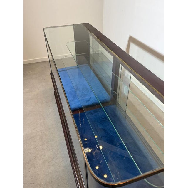 Mahogany Shop Display Cabinet with Sliding Glass Doors For Sale - Image 15 of 16
