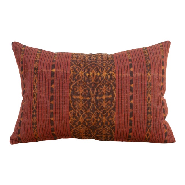 Maimum Antique Sumatran Ikat Pillow For Sale